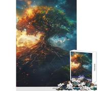 Puzzle da 1000 pezzi per adolescenti Albero magico colorato Giocattoli antistress Regali di compleanno Gioco educativo Ogni pezzo è unico - dimensioni 50x75cm