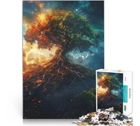 Puzzle da 1000 pezzi per adolescenti Albero magico colorato Gioco intellettuale giocattolo Decorazioni e regali unici per la casa 75x50cm