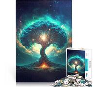 Puzzle da 1000 pezzi per adolescenti Albero magico della vita giochi divertenti per famiglie Regalo di compleanno, regali, arte murale 75x50cm