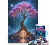 Puzzle da 1000 pezzi per adolescenti Albero Magico di Luce Giocattolo Decorazione da Parete Regalo di Compleanno Per Rafforzare l'Amore tra le Coppie 50x75cm