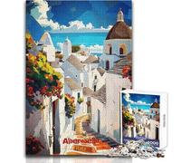 Puzzle da 1000 pezzi per adolescenti Alberobello Italia Street View Divertimento in famiglia e serata di giochi Modello di assemblaggio Ottimo regalo Dimensioni 50x75cm