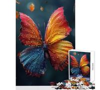 Puzzle da 1000 pezzi per adolescenti Ali baciate dalla rugiada Decorazione per la casa Giocattoli Opere d'arte Regali Giochi divertenti Allena il tuo cervello e le tue mani Dimensioni 50x75cm