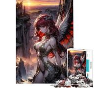 Puzzle da 1000 pezzi per adolescenti Ali d'angelo Regina della Terra puzzle per adulti gioco pratico divertente e spiritoso attività divertenti da fare a casa (dimensioni 38x52cm)