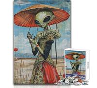 Puzzle da 1000 pezzi per adolescenti Alien Art XXI Bellissimo gioco di design per migliorare la memoria Regalo per compleanni Dimensioni 38x26cm