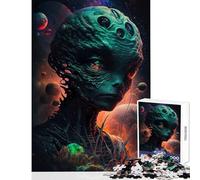 Puzzle da 1000 pezzi per adolescenti Alien Chronicles Decorazione per la casa Giocattoli Regalo per compleanni Gioco educativo per compleanno Natale Dimensioni 38x52cm