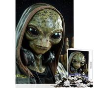 Puzzle da 1000 pezzi per adolescenti Alien Hip Hop fai da te Giocattoli Regalo Compleanno Giochi per famiglie con pezzi completamente interconnessi di forma casuale Dimensioni 38x52cm
