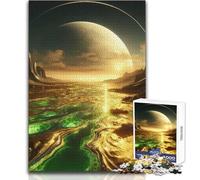 Puzzle da 1000 pezzi per adolescenti Alien Space Art Toxic Family Fun & Game Night Pattern Assembly Ottimo regalo Dimensioni 38x26cm