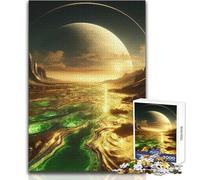 Puzzle da 1000 pezzi per adolescenti Alien Space Art Toxic Family Fun & Game Night Pattern Assembly Ottimo regalo Dimensioni 50x75cm