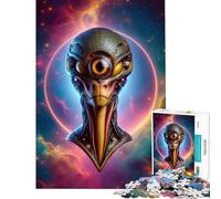 Puzzle da 1000 pezzi per adolescenti alieni extraterrestri gioco per famiglie sfida di intelligenza giocattolo avvincente opera d'arte regalo attività per famiglie (dimensioni 50x75cm)