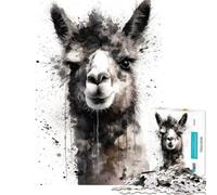 Puzzle da 1000 pezzi per adolescenti Alpaca Beauty gioco impossibile giocattolo avvincente per coltivare la pazienza regalo di compleanno decorazione da parete (dimensioni 38x52cm)