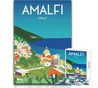 Puzzle da 1000 pezzi per adolescenti Amalfi Gioco educativo per famiglie Analisi e logica Giocattolo educativo Dimensioni 38x52cm