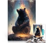 Puzzle da 1000 pezzi per adolescenti Ambientazione fiabesca dell'orso Attività per famiglie Collezione di artisti, Belle arti 75x50cm