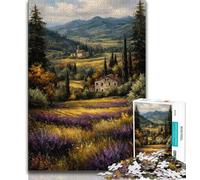 Puzzle da 1000 pezzi per adolescenti, ambientazione provenzale francese, giocattoli per l'intrattenimento della famiglia, ideali come regalo per tutta la famiglia (75x50cm)