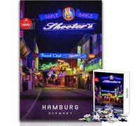 Puzzle da 1000 pezzi per adolescenti Amburgo Divertimento in famiglia e serata di giochi Analisi e logica Regalo di compleanno Dimensioni 38x26cm
