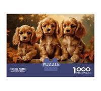 Puzzle Da 1000 Pezzi Per Adolescenti American Cocker Spaniel Pu Puzzle Per Adulti Giocattoli Fai Da Te Ma Divertenti E Umoristici Aiutano L'esercizio Del Cervello 52x38cm/1000pcs