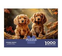 Puzzle Da 1000 Pezzi Per Adolescenti American Cocker Spaniel Puzzle Per Adulti Gioco Rompicapo Difficile Impegnativo Da Completare 70x50cm/1000pcs