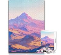 Puzzle da 1000 pezzi per adolescenti, ampie vedute delle colline, accogliente e rilassante, giocattolo da gioco con taglio di precisione avanzato, dimensioni 38x26cm