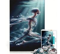 Puzzle da 1000 pezzi per adolescenti, anatomia umana acquatica, gioco rilassante, stimolante da completare, per rafforzare l'amore tra le coppie 50x75cm