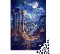 Puzzle Da 1000 Pezzi Per Adolescenti Ancient City Ruins Under Moonlight Puzzle Per Adulti Gioco Per Famiglie Corsa Di Velocità Manuale Regali Unici Per Compleanno E Natale 52x38cm/1000pcs