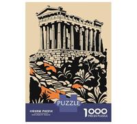 Puzzle Da 1000 Pezzi Per Adolescenti Ancient Greek Temple with Stone Steps Puzzle Per Adulti Giochi Rilassanti Corsa Di Velocità Manuale Regali Di Natale E Compleanno 52x38cm/1000pcs
