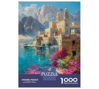 Puzzle Da 1000 Pezzi Per Adolescenti Ancient Monastery by The Lake Puzzle Per Adulti Giochi Rilassanti Taglio Di Precisione Regali Di Natale E Compleanno 52x38cm/1000pcs