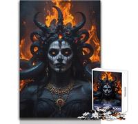 Puzzle da 1000 pezzi per adolescenti Angelo della morte Demone Donna Rompicapo Giochi per famiglie Gara di velocità a mano Giocattolo educativo Dimensioni 50x75cm