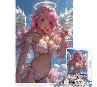 Puzzle da 1000 pezzi per adolescenti Angelo divino Ragazza anime Decorazione per la casa Giocattoli Regalo divertente Gioco pratico Ogni pezzo è unico - Dimensioni 38x26cm