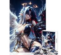 Puzzle da 1000 pezzi per adolescenti angelo e demone giocattolo ibrido decorazione da parete opera d'arte regalo giochi rilassanti con pezzi completamente interconnessi di forma casuale 50x75cm