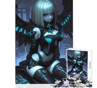 Puzzle da 1000 pezzi per adolescenti angelo oscuro ragazza anime giocattoli per la decorazione della casa regali di Babbo Natale segreto gioco pratico aiuta a esercitare il cervello dimensioni 50x75cm