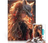 Puzzle da 1000 pezzi per adolescenti Angelo Samurai Volpe Vacanza a casa: uccidere il tempo Lista dei desideri con Babbo Natale 75x50cm