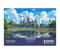 Puzzle Da 1000 Pezzi Per Adolescenti Angkor Wat Temple, Siem Reap Puzzle Giochi Divertenti Regalo Decorativo Perfetto Per Amici E Familiari 70x50cm/1000pcs