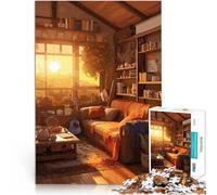 Puzzle da 1000 pezzi per adolescenti Angolo accogliente per i topi di biblioteca sfida educativa è ideale come regalo per tutta la famiglia 38x26cm