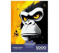 Puzzle Da 1000 Pezzi Per Adolescenti Angry Gorilla Portrait Puzzle Per Adulti Gioco Per Famiglie Decorazione Perfetta Attività Divertenti A Casa 70x50cm/1000pcs