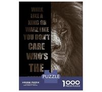 Puzzle Da 1000 Pezzi Per Adolescenti Angry Lion King Face Puzzle Per Adolescenti Giochi Rilassanti Antistress Offerta Regalo Per Tutta La Famiglia 52x38cm/1000pcs