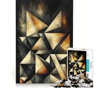 Puzzle da 1000 pezzi per adolescenti, "Angular Shadows Dance", gioco educativo, gara di velocità manuale, gioco di sfida unico 38x26cm