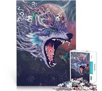 Puzzle da 1000 pezzi per adolescenti Anima del lupo Difficile da completare ma divertente e umoristico perché è ideale come regalo per tutta la famiglia 38x26cm