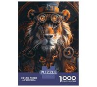 Puzzle Da 1000 Pezzi Per Adolescenti Animal Steampunk Lion Puzzle Per Adolescenti Giocattoli Antistress Regalo Di Compleanno, Natale 70x50cm/1000pcs