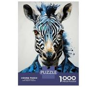 Puzzle Da 1000 Pezzi Per Adolescenti Animal Zebra Puzzle Per Adulti Giochi Divertenti Regalo Di Compleanno Per Compleanno, Natale 38x26cm/1000pcs