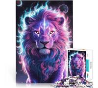 Puzzle da 1000 pezzi per adolescenti Animale leone della galassia Gioco a quiz con pezzi completamente interconnessi di forma casuale 75x50cm