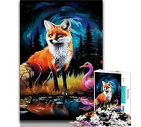 Puzzle da 1000 pezzi per adolescenti animali volpi puzzle per adulti gioco stimolante ideale come regalo per tutta la famiglia 38x26cm