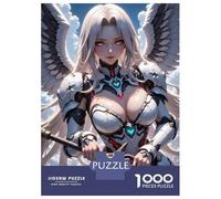 Puzzle Da 1000 Pezzi Per Adolescenti Anime Angel Warrior with Sword Puzzle Per Adulti Gioco Rompicapo Antistress Per Compleanno, Natale 38x26cm/1000pcs