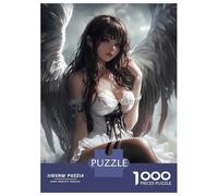 Puzzle Da 1000 Pezzi Per Adolescenti Anime Angel with White Wings Puzzle Per Adolescenti Gioco Per Famiglie Migliora La Memoria Regali Unici Per Compleanno E Natale 38x26cm/1000pcs