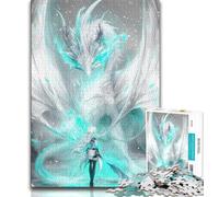 Puzzle da 1000 pezzi per adolescenti Anime Girl Dragon, gioco rompicapo, ideale come regalo per tutta la famiglia dai 14 anni in su, 38x26cm