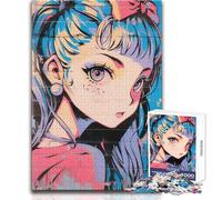 Puzzle da 1000 pezzi per adolescenti Anime Girl Graffiti Rompicapo Giochi per famiglie Gara di velocità manuale Giocattolo educativo Dimensioni 38x52cm