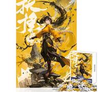Puzzle da 1000 pezzi per adolescenti Anime Girl Yellow Ninja Giocattolo educativo Regalo per compleanni Giochi educativi Interessanti per ridurre lo stress (Dimensioni 50x75cm)