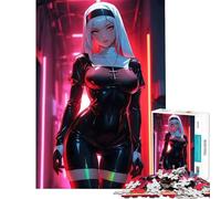Puzzle da 1000 pezzi per adolescenti anime lattice suora giocattolo intellettuale gioco pratico antistress ottimo regalo per gli amanti dei giochi (dimensioni 50x75cm)