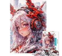 Puzzle da 1000 pezzi per adolescenti anime ragazza cyborg puzzle per adolescenti giochi rilassanti analisi e logica regalo di compleanno e unico (dimensioni 50x75cm)