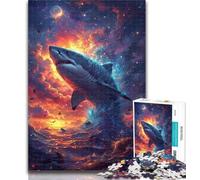 Puzzle da 1000 pezzi per adolescenti Anime Sharks Jigsaw Puzzle per adolescenti 1000, giocattoli per l'intrattenimento della famiglia sono ideali come regalo per tutta la famiglia 50x75cm