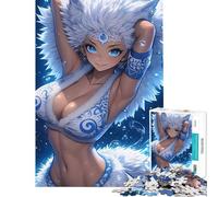 Puzzle da 1000 pezzi per adolescenti anime spirito dell'acqua ragazza anime waifu sfida da completare migliora la memoria giocattolo fai da te per ragazzi dai 14 anni in su (38x52cm)