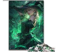 Puzzle da 1000 pezzi per adolescenti Anime Strega, gioco intellettuale giocattolo che rafforza l'amore tra coppie per età 14+ (dimensioni 26x38cm)